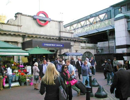 Embankment Tube Station, London